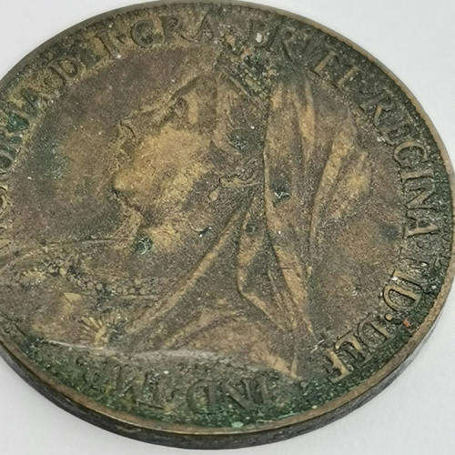 Great Britain 1899 Victoria farthing XF