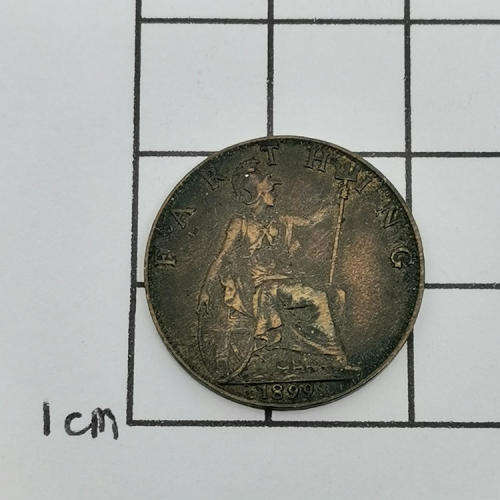 Great Britain 1899 Victoria farthing XF