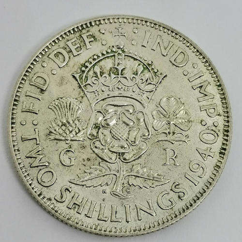 Great Britain 1940 Two shilling  AU+