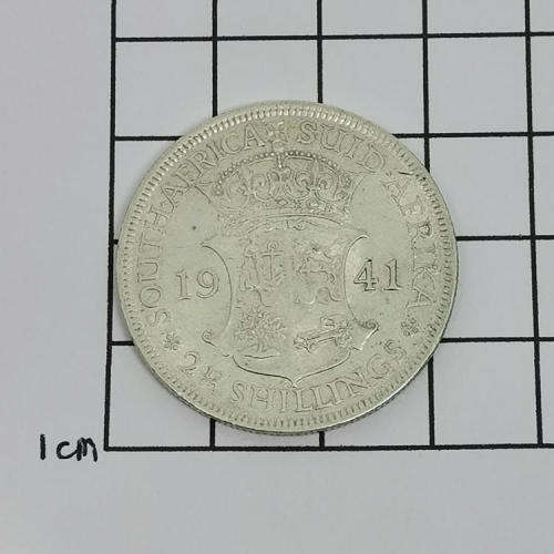 South Africa 1941 Two and Half shilling EF half crown