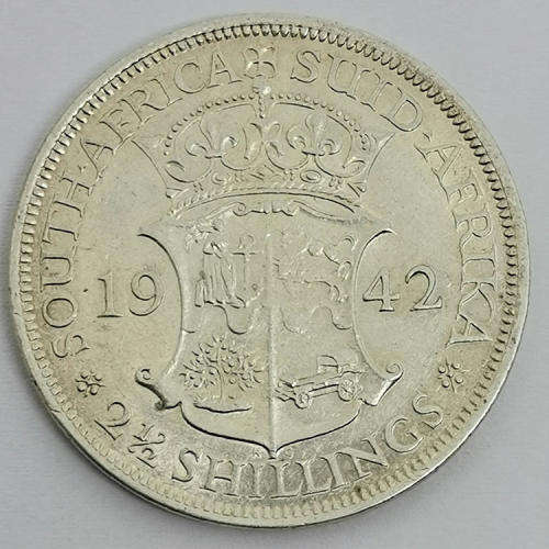 South Africa 1942 half crown EF+