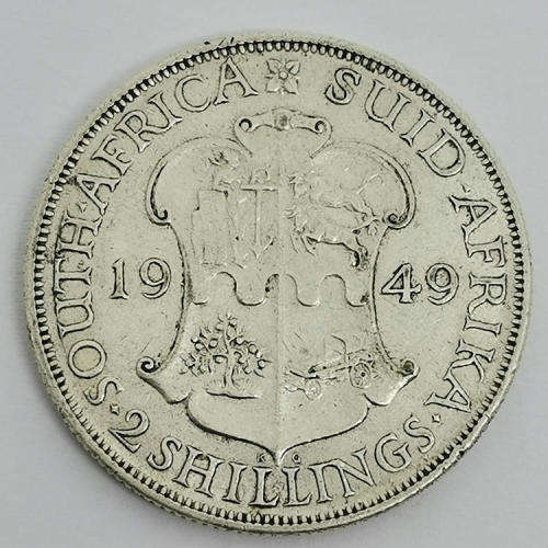 South Africa 1949 Two Shilling VF+