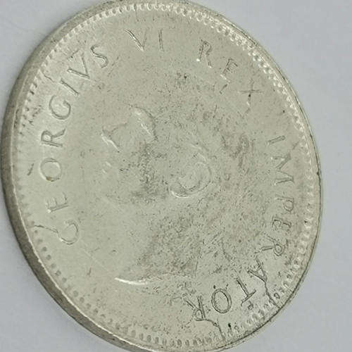 South Africa 1944 tickey 3d - uncirculated