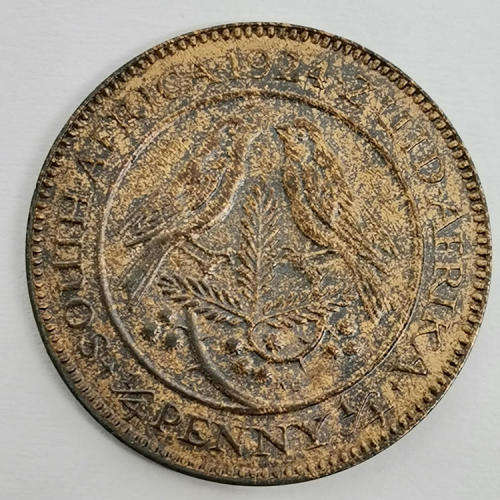 South Africa 1924 farthing - uncirculated