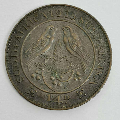 South Africa 1935 farthing  AU+