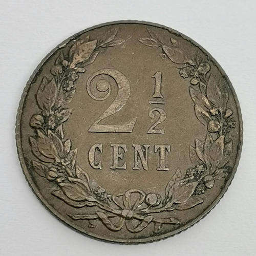 1905 Netherlands 2 ½ cent