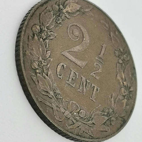 1905 Netherlands 2 ½ cent