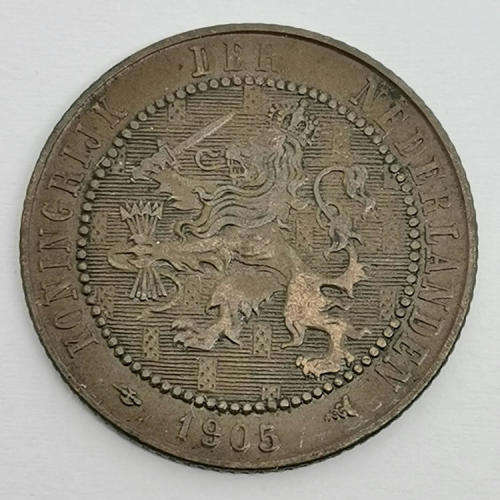 1905 Netherlands 2 ½ cent