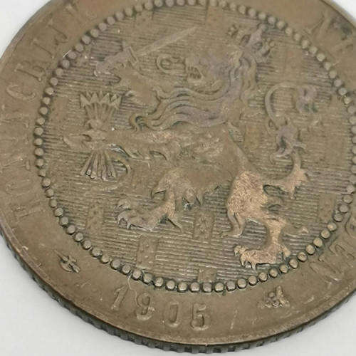 1905 Netherlands 2 ½ cent