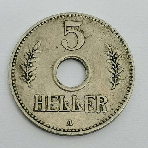 German East Africa 1913 Five Heller