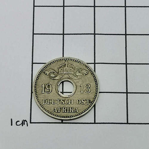 German East Africa 1913 Five Heller