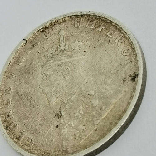India 1917 Silver 2 Annas