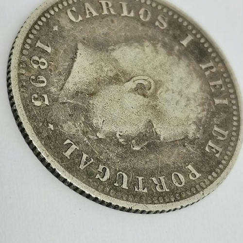 Portugal 1893 Silver 100 reis