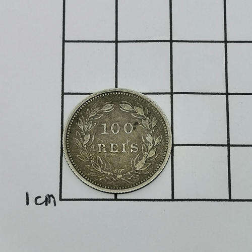 Portugal 1893 Silver 100 reis