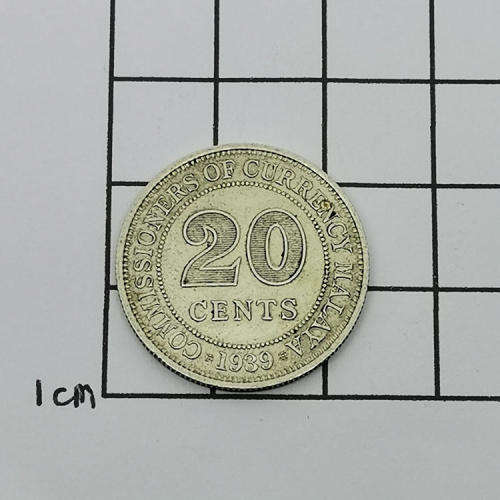 Malaya 1939 Twenty cent XF+