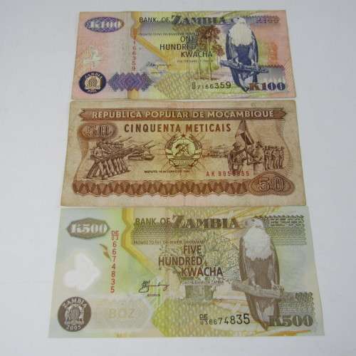 Lot of 10 bank notes from Africa