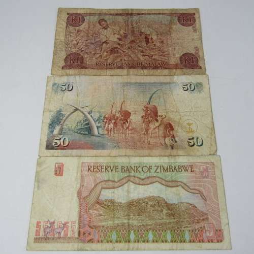 Lot of 10 bank notes from Africa