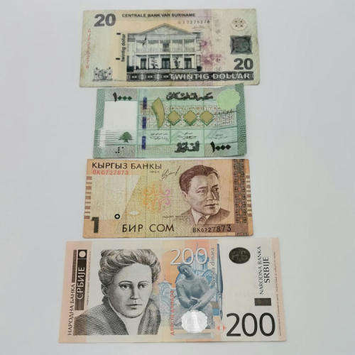 Lot of 10 world banknotes
