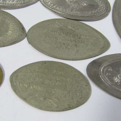 Lot of 13 Russian elongated coins