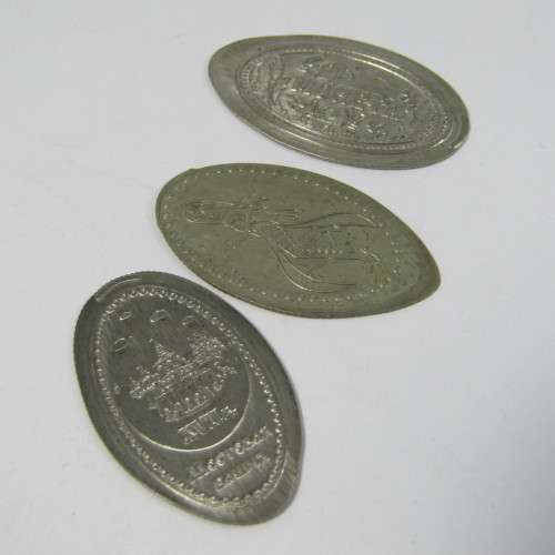 Lot of 13 Russian elongated coins