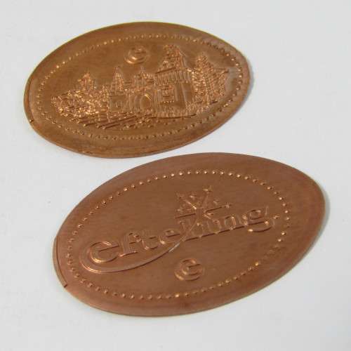 Lot of 8 elongated coins - various designs