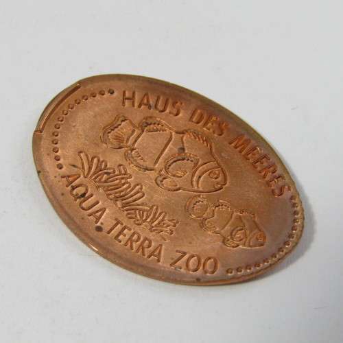 Lot of 4 elongated coins with fish