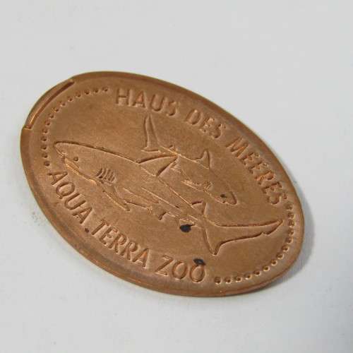 Lot of 4 elongated coins with fish
