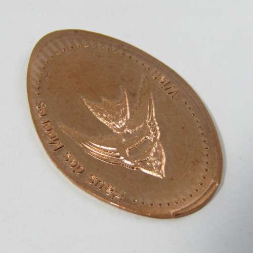 Lot of 4 elongated coins with fish