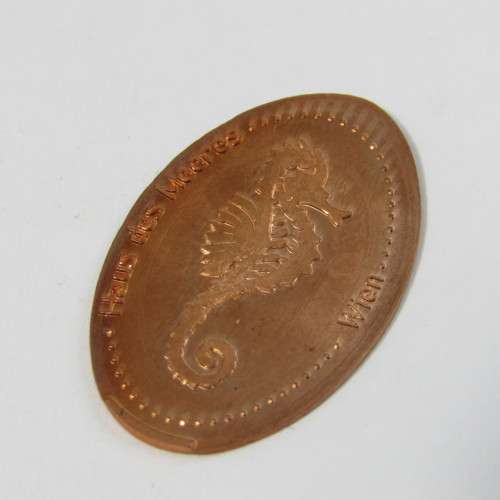 Lot of 4 elongated coins with fish