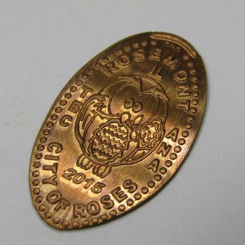 Lot of 3 different elongated cents - Tom Hollywood, Thank you, Rosemont