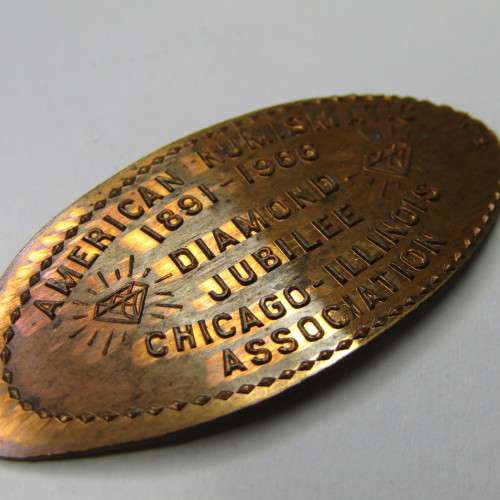 Elongated Penny American Numismatic 1891-1966 Diamond Jubilee Chicago