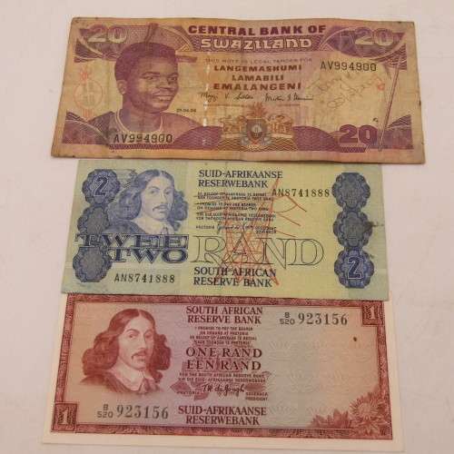 Lot of 10 Africa bank notes