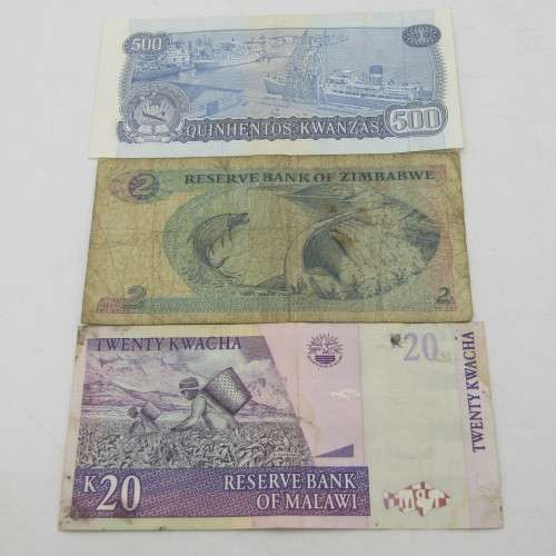 Lot of 10 Africa bank notes