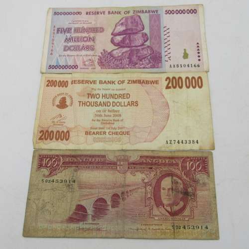 Lot of 10 Africa bank notes