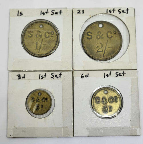 Strachan and Co tokens - Set 1 - Full set