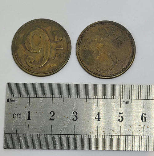 Pair of unusual 3d and 9d tokens