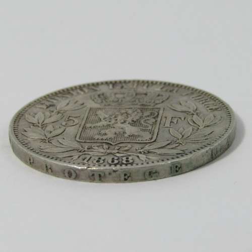 1868 Belgium 5 Francs
