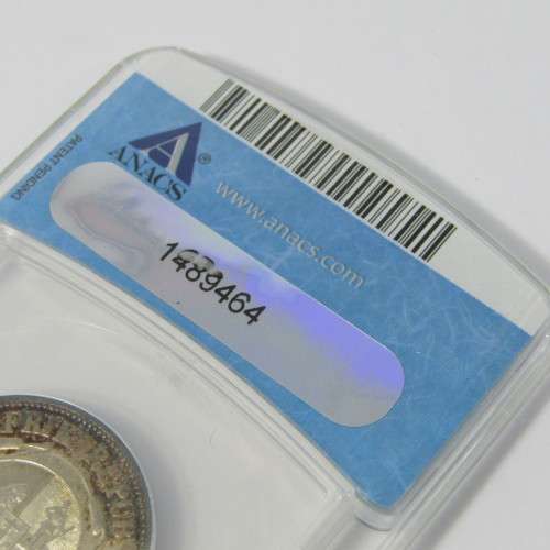 1896 ZAR Two Shilling graded AU50 by ANACS