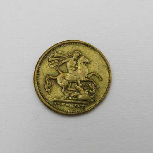 German made Nurnberg circa 1900 play money sovereign