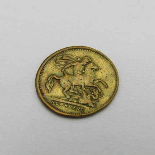 German made Nurnberg circa 1900 play money sovereign