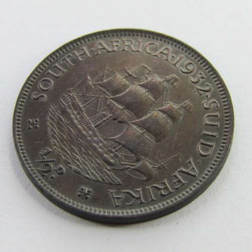 1932 SA Union half penny - EF+