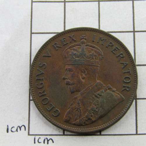1924 SA Union half penny - EF+
