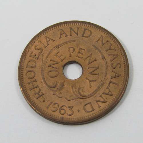 Lot of 11 different year Rhodesia & Nyasaland half pennies & pennies