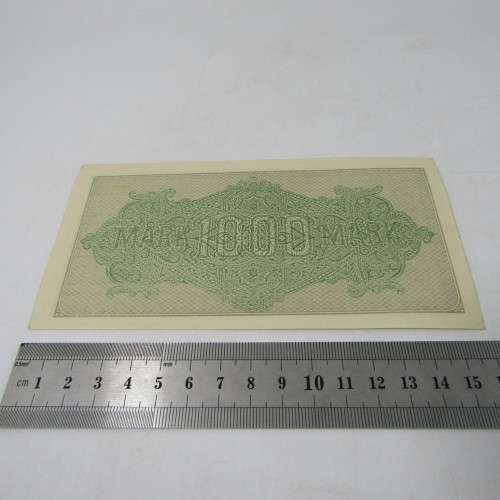Pair of German Reich bank notes with consecutive numbers & 100 years old