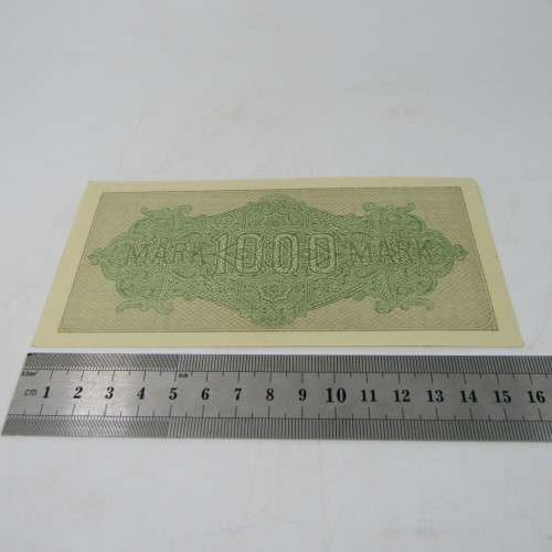 Lot of 4 German Reichs bank notes - 1000 Mark issued 1922 with consecutive numbers