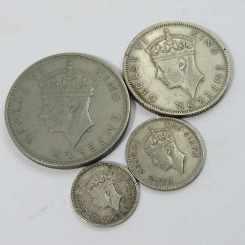 Lot of 15 Southern Rhodesia 3d, 6d, Shilling, 2 Shilling & Half Crown coins - all different