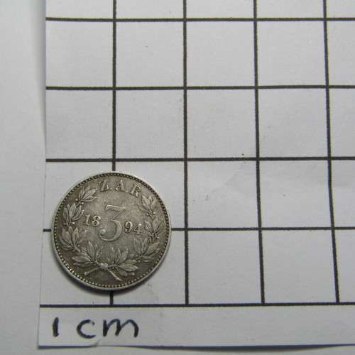 1894 Paul Kruger ZAR half crown VF
