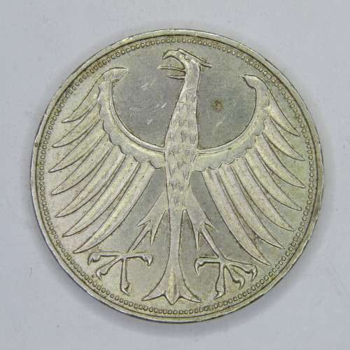 Germany 1964J 5 mark silver - XF