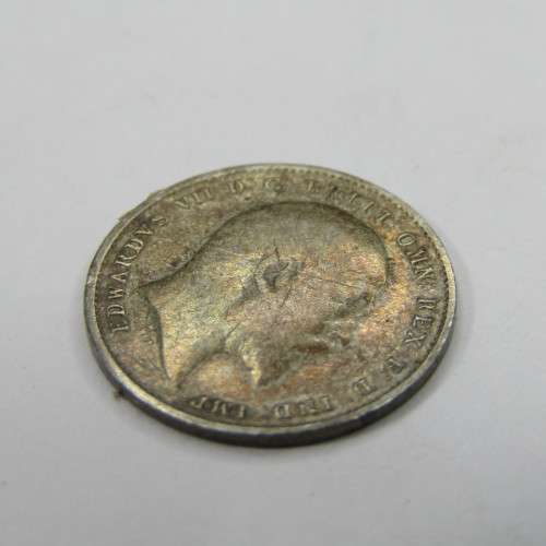 Great Britain 1910 Three pence AU toned