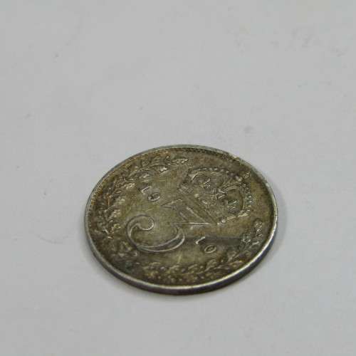 Great Britain 1910 Three pence AU toned